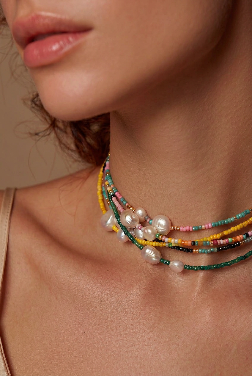 Transformer Necklace with Baroque Pearl