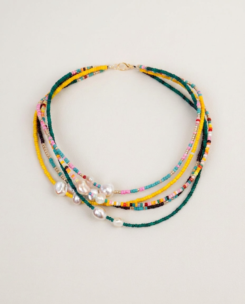 Transformer Necklace with Baroque Pearl